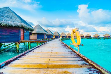 Güzel tropikal Maldivler resort