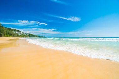 Güzel tropikal plaj ve deniz