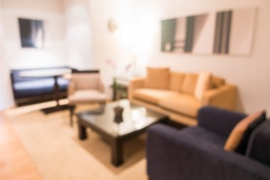 Soyut bulanıklık oturma odası