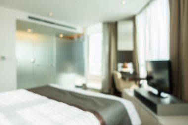 Soyut bulanıklık yatak odası