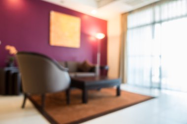 Soyut bulanıklık oturma odası