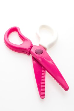 Renkli plastik makas