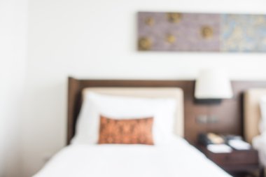 Soyut bulanıklık yatak odası