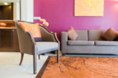 Soyut bulanıklık oturma odası