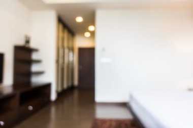 Soyut bulanıklık yatak odası