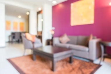 Soyut bulanıklık oturma odası