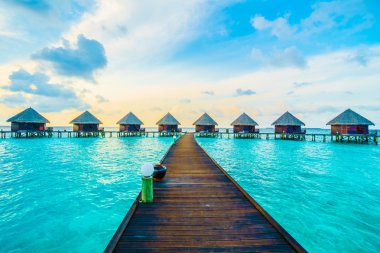 Güzel tropikal Maldivler resort