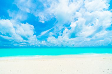 Güzel tropikal Maldivler ada 