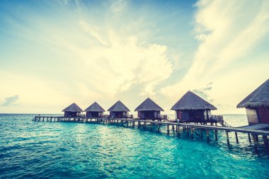 Güzel tropikal Maldivler resort