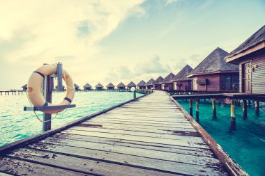 Güzel tropikal Maldivler resort