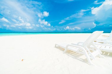 Güzel tropikal Maldivler ada 