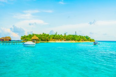 Güzel tropikal Maldivler resort