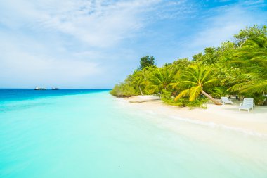 Güzel tropikal Maldivler resort