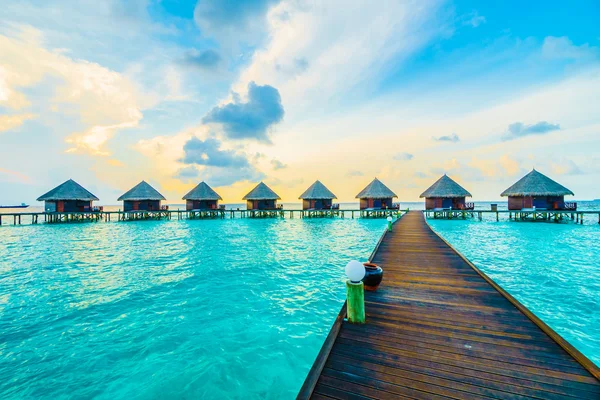 Nádherný tropický resort Maledivy — Stock fotografie