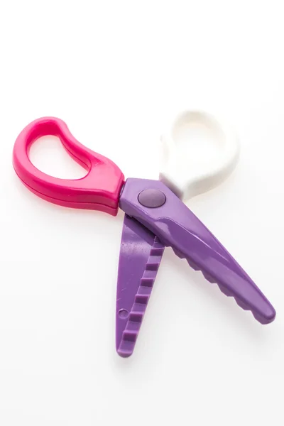 Colorful plastic scissors — Stock Photo, Image