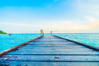 Güzel tropikal Maldivler resort