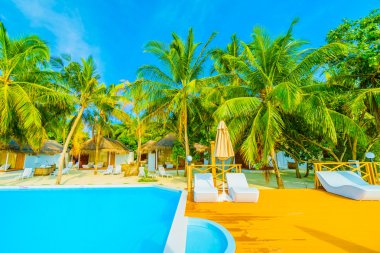 Güzel tropikal Maldivler resort