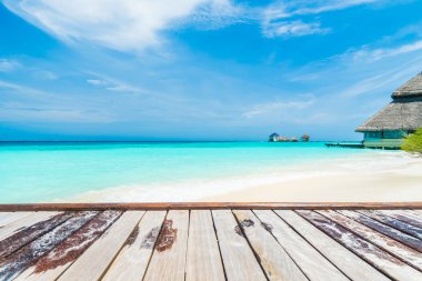 Güzel tropikal Maldivler resort