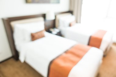 Soyut bulanıklık yatak odası