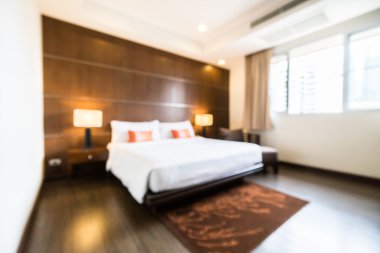 Soyut bulanıklık yatak odası