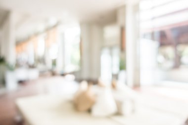 Otel lobisinde bulanıklık