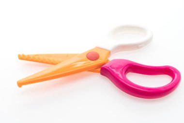 Renkli plastik makas 