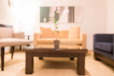 Soyut bulanıklık oturma odası