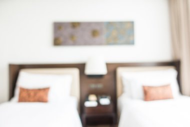 Soyut bulanıklık yatak odası