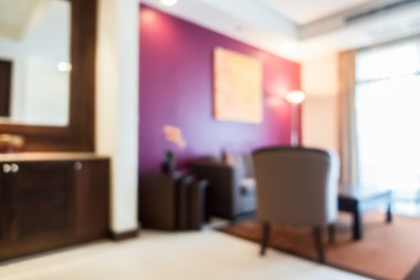 Soyut bulanıklık oturma odası