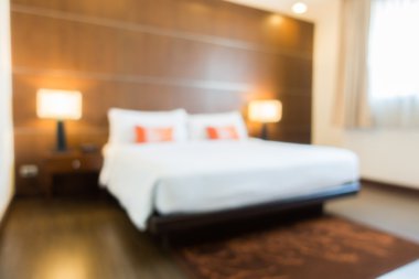 Soyut bulanıklık yatak odası