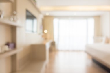 Soyut bulanıklık yatak odası