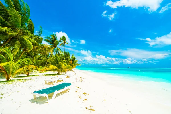 Tropical beach Island Maldív-szigetek — Stock Fotó