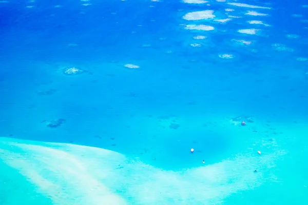 Vista aérea de la isla de las Maldivas — Foto de Stock