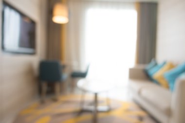 Soyut bulanıklık oturma odası