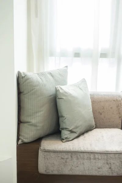 Pillow on sofa decoration — Stock Photo, Image