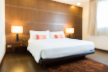 Soyut bulanıklık yatak odası