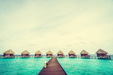 Güzel tropikal Maldivler ada