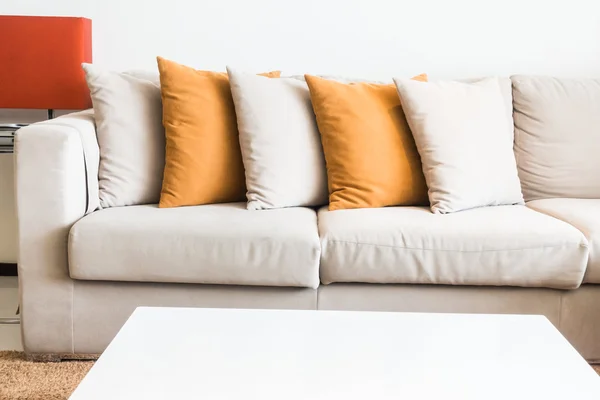 Pillow on sofa decoration — Stock Photo, Image