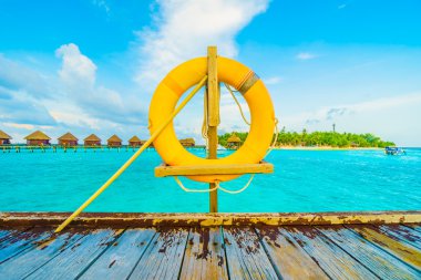 Güzel Maldivler ada