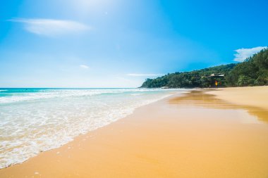 Güzel tropikal plaj ve deniz