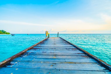 Güzel tropikal Maldivler ada