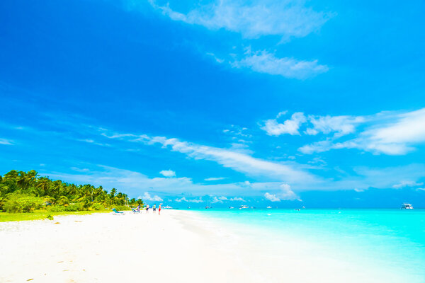 Beautiful tropical Maldives island