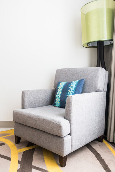 luxury pillow on sofa decoration