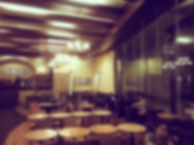 Soyut bulanıklık kahve dükkanı