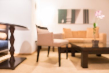 Soyut bulanıklık oturma odası