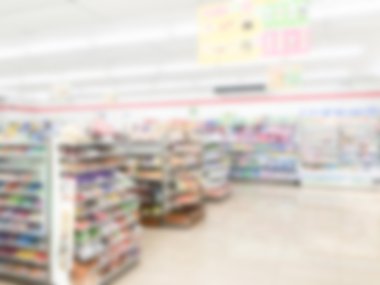 Soyut bulanıklık süpermarket