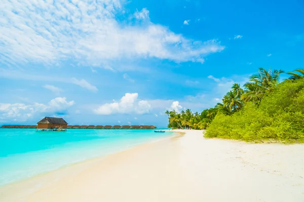 Красивый тропический Мальдивский остров — стоковое фото