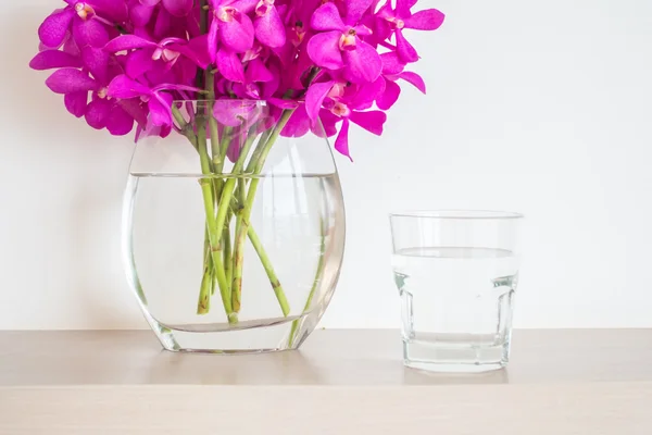 Vaso di fiori di orchidea — Foto Stock