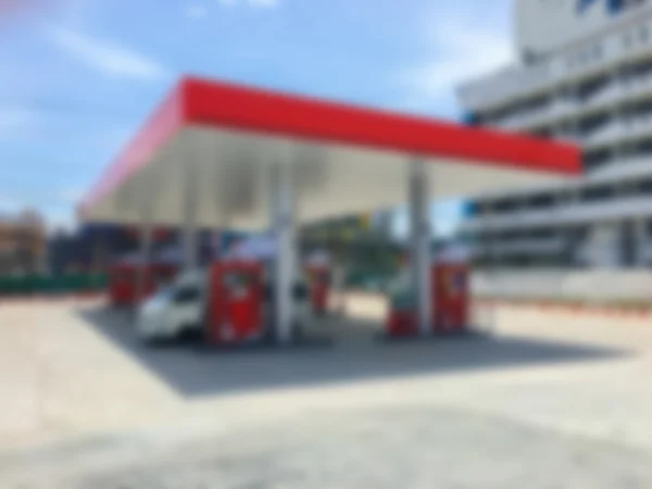 抽象模糊燃料加油站 — 图库照片