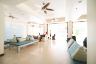 Otel lobisinde bulanıklık